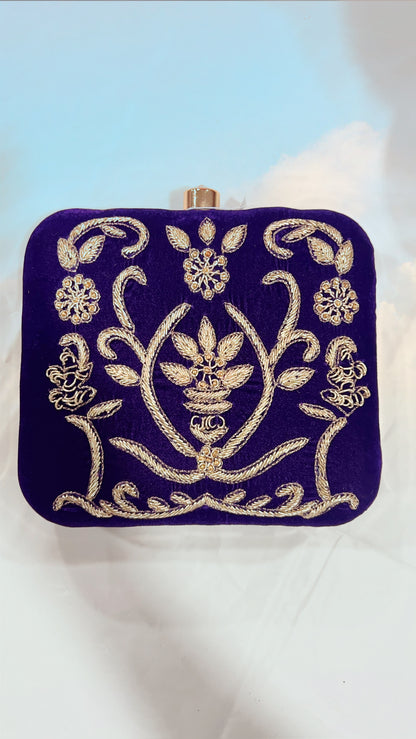 Elegant Purple Designer Clutch – A Touch of Luxe